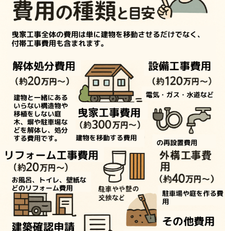 曳家　費用　種類